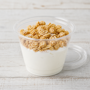 Coconut yogurt cup with granola
