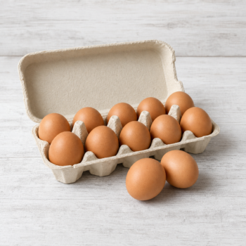 Large brown eggs