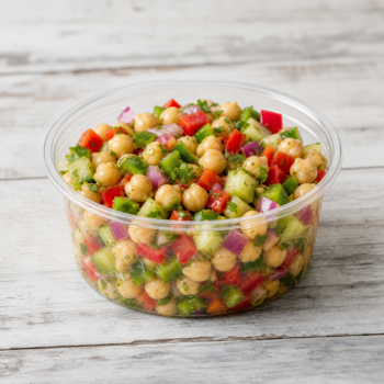 Organic zesty chickpea salad