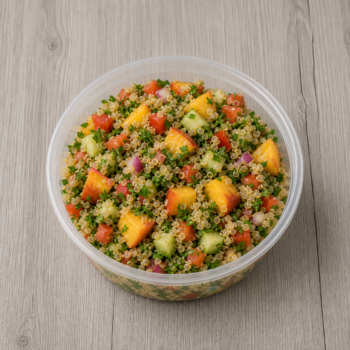 Quinoa Peach Tabouleh