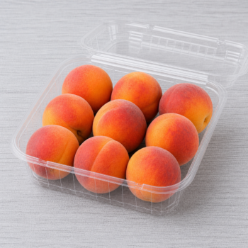 Organic Peaches clamshell